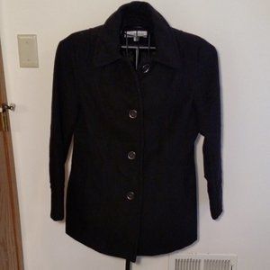 Liz Claiborne black pea coat, excellent condition, size L